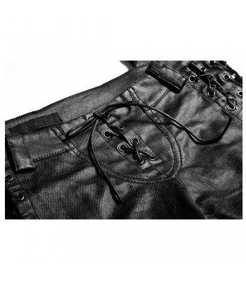 Women’s Punk Binding Side Pants | Vertical Stripe Leggings Trousers